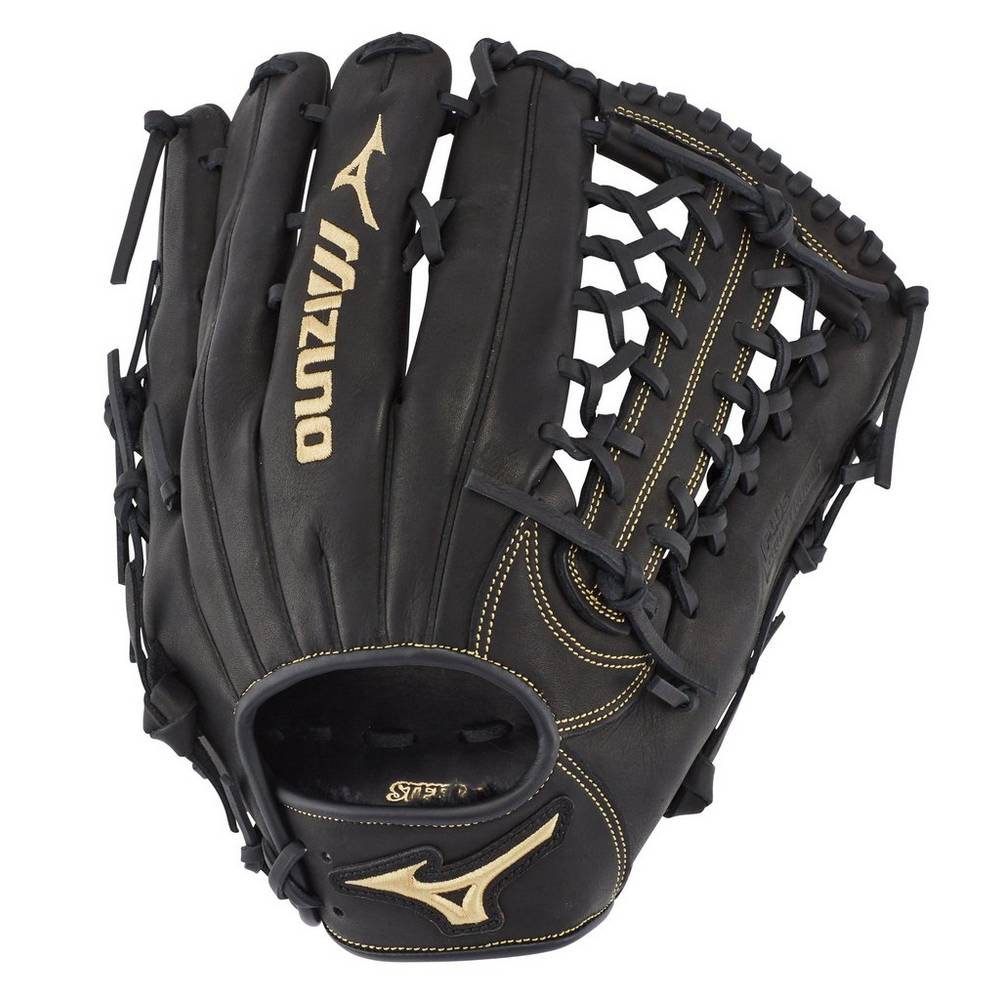 Mizuno Men's MVP Prime Outfield Baseball Glove 12.75" Black (312708-BMN)